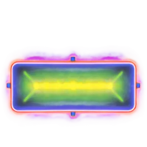 Neon Rectangle Accent PNG 06272024