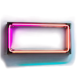Neon Rectangle Ambiance PNG 75