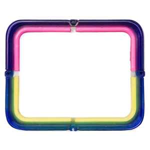 Neon Rectangle Detail PNG Oxv