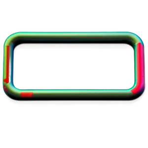 Neon Rectangle Element PNG Qcm