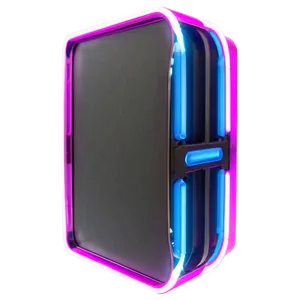 Neon Rectangle Graphic PNG 06272024
