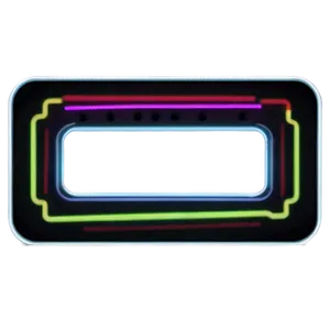 Neon Rectangle Illustration PNG 44