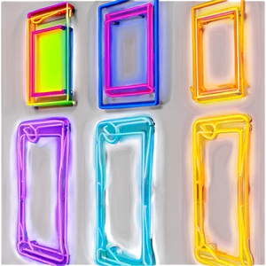 Neon Rectangle Outline Png Swk40 PNG image