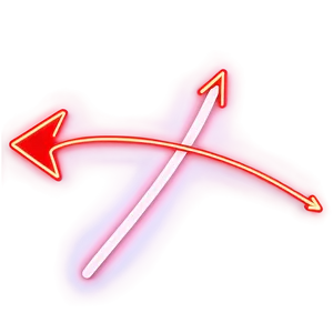 Neon Red Arrow Png 04302024 PNG image