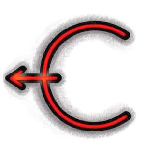 Neon Red Arrow Png Rcr99 PNG image