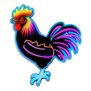 Neon Rooster Sign PNG 42 PNG