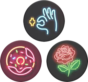Neon Signs Collection PNG image