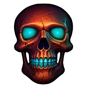 Neon Skull Face Symbol Png Fxk PNG image