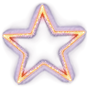 Neon Sparkle Star PNG Vcw