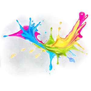 Neon Splash PNG Abc