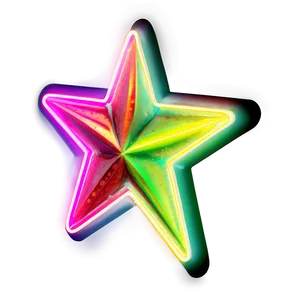 Neon Star Icon PNG 05252024 PNG