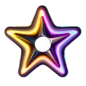 Neon Star Transparent PNG Iuu33