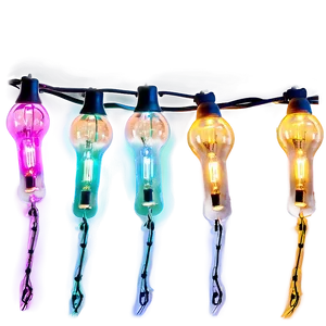Neon String Lights PNG 34