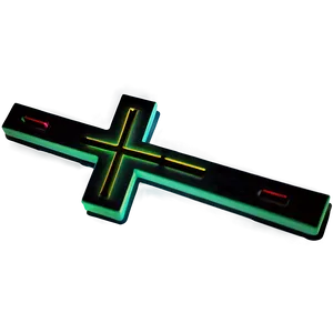 Neon Thin Cross PNG Pan51 PNG