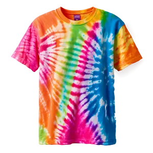 Neon Tie Dye T-shirt PNG Bom