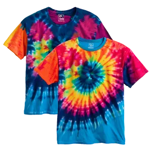 Neon Tie Dye T-shirt PNG Spt9 PNG