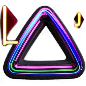 Neon Triangle Light Png 32 PNG image