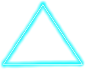 Neon Triangle Outline PNG image