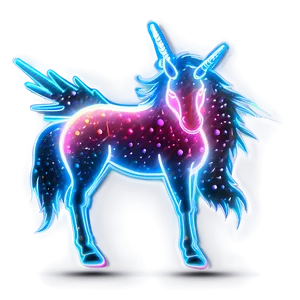 Neon Unicorn Png Lan43 PNG image