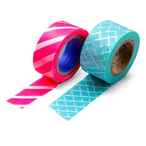 Neon Washi Tape Aesthetic PNG 06272024