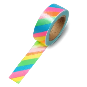 Neon Washi Tape Aesthetic PNG 66