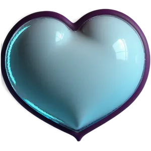 Neon White Heart Png Qul PNG image