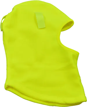 Neon Yellow Balaclava Ski Mask PNG image