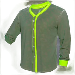 Neon Yellow Blank Shirt PNG Nnu43