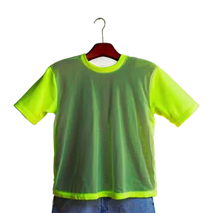 Neon Yellow Blank Shirt PNG Orn