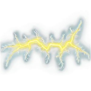 Neon Yellow Lightning Png 06132024 PNG image