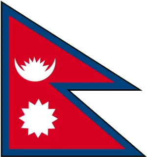 Nepal Flag Graphic PNG image