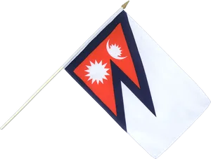 Nepal National Flagon Pole PNG image