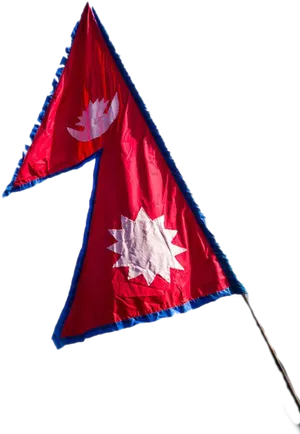 Nepali Flag Waving PNG image