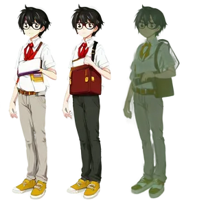 Nerd Anime Character Png 82 PNG image