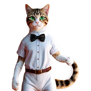 Nerd Cat Character Png 05232024 PNG image