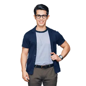 Nerd Character Cartoon Png Xgq PNG image