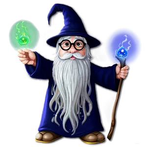 Nerd Fantasy Wizard Png 05232024 PNG image