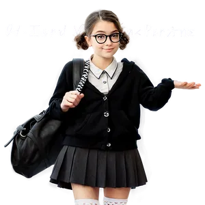 Nerd Girl Illustration Png 52 PNG image