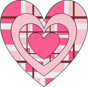 Nested Hearts Valentine Pattern PNG image