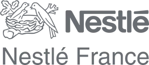 Nestle France Logo Blackand White PNG image