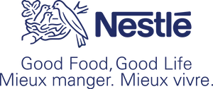 Nestle Logowith Sloganand Birds PNG image