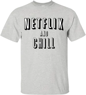 Netflixand Chill T Shirt PNG image