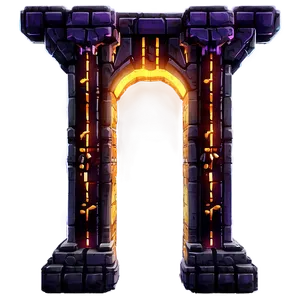 Nether Dimension Gateway Png 06212024 PNG image