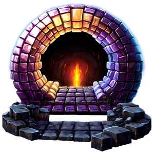 Nether Portal At Night Png 3 PNG image