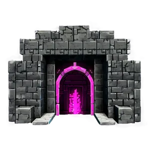 Nether Portal Beside Fortress Png 06212024 PNG image