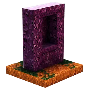 Nether Portal In Minecraft World Png Fqx23 PNG image