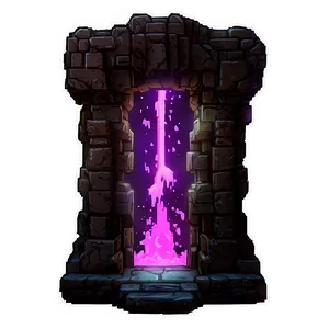 Nether Portal On A Mountain Png 78 PNG image