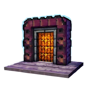 Nether Portal With Villagers PNG Hvf94