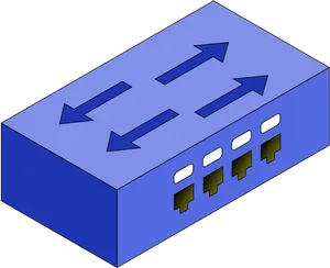 Network Switch Illustration