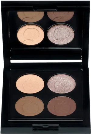 Neutral Eyeshadow Palette Open PNG image